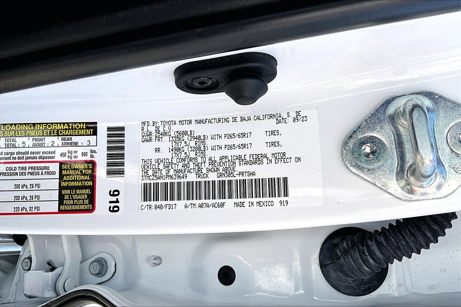 2023 Toyota Tacoma 4WD TRD Pro
