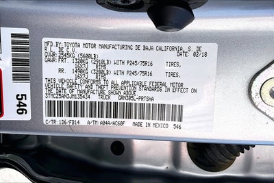 2018 Toyota Tacoma SR