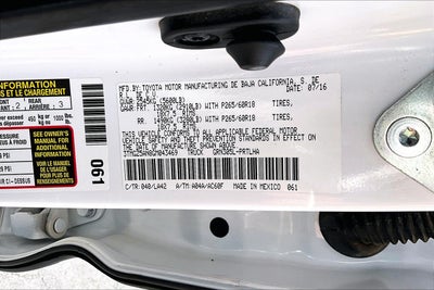 2016 Toyota Tacoma Limited