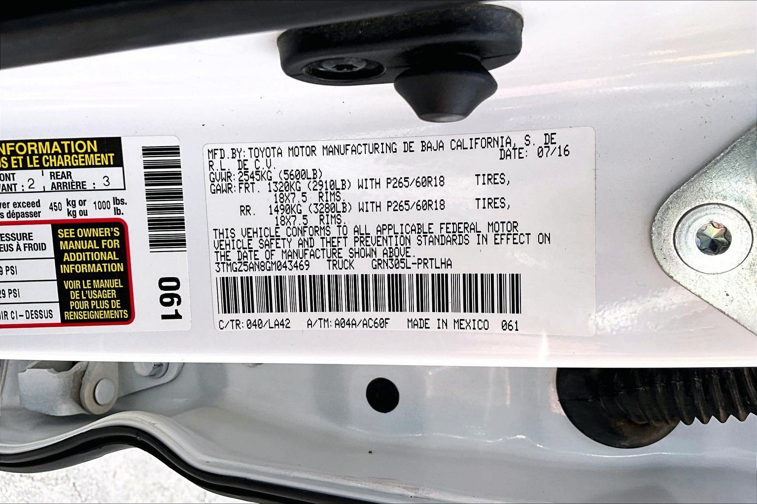 2016 Toyota Tacoma Limited