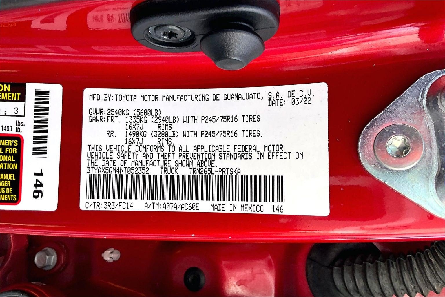 2022 Toyota Tacoma 2WD SR5