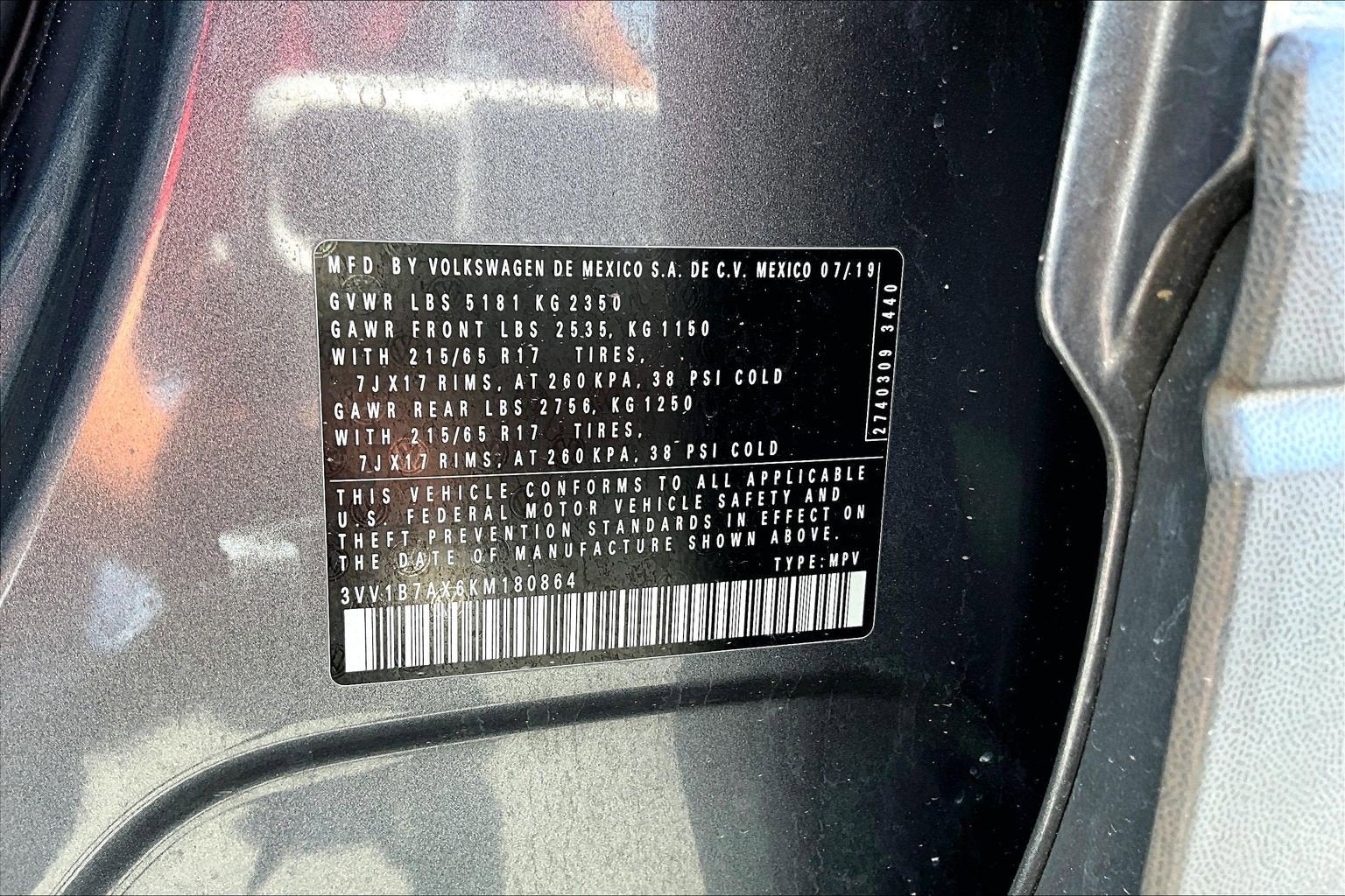 2019 Volkswagen Tiguan S