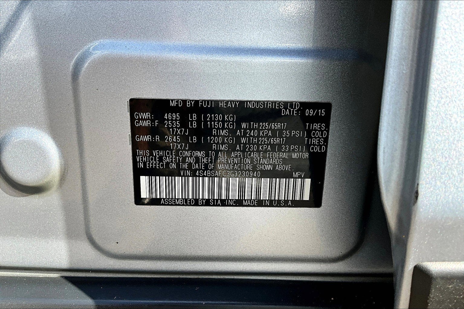 2016 Subaru Outback 2.5i Premium