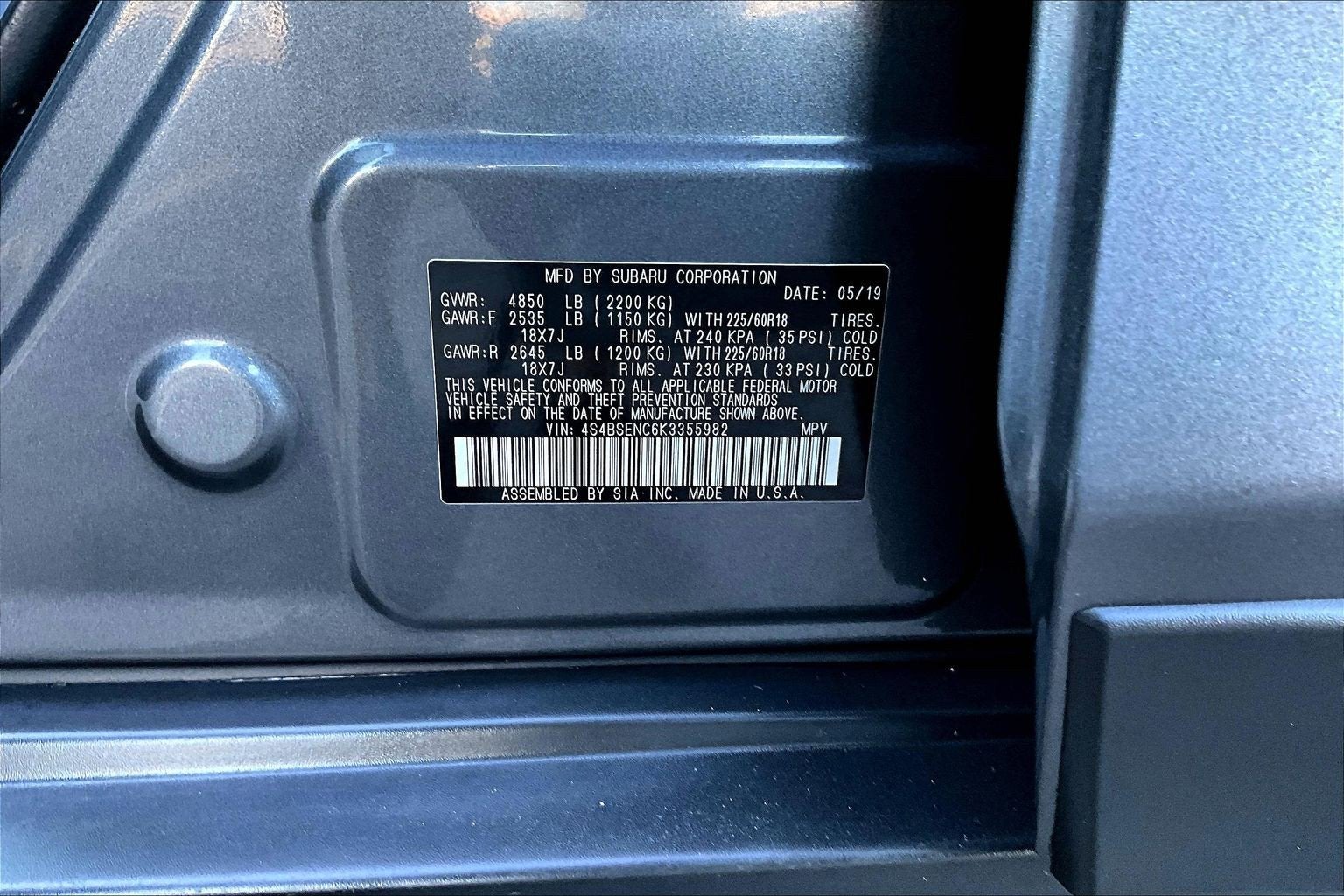 2019 Subaru Outback Limited