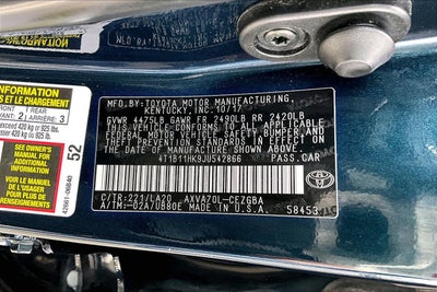 2018 Toyota Camry XLE