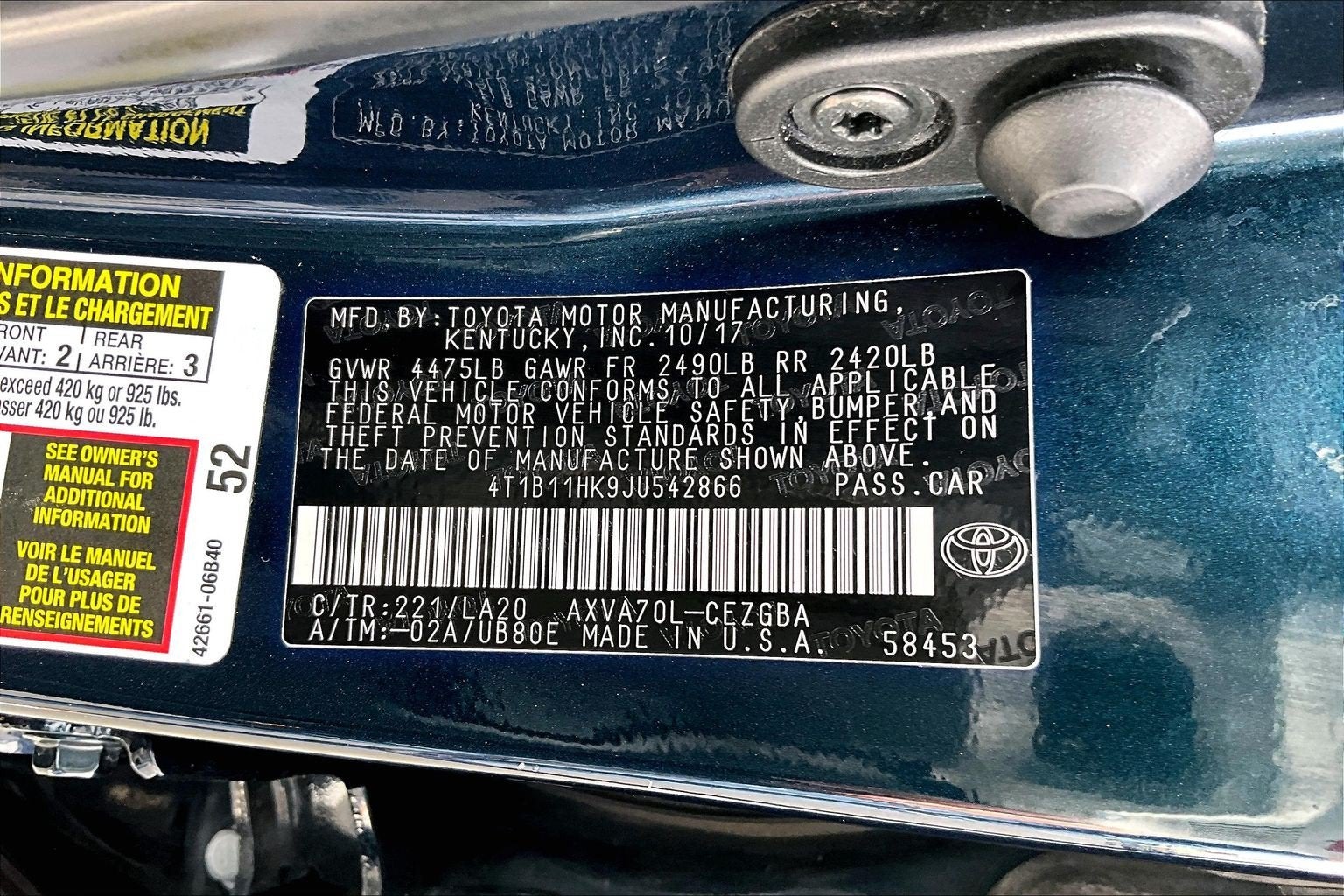 2018 Toyota Camry XLE