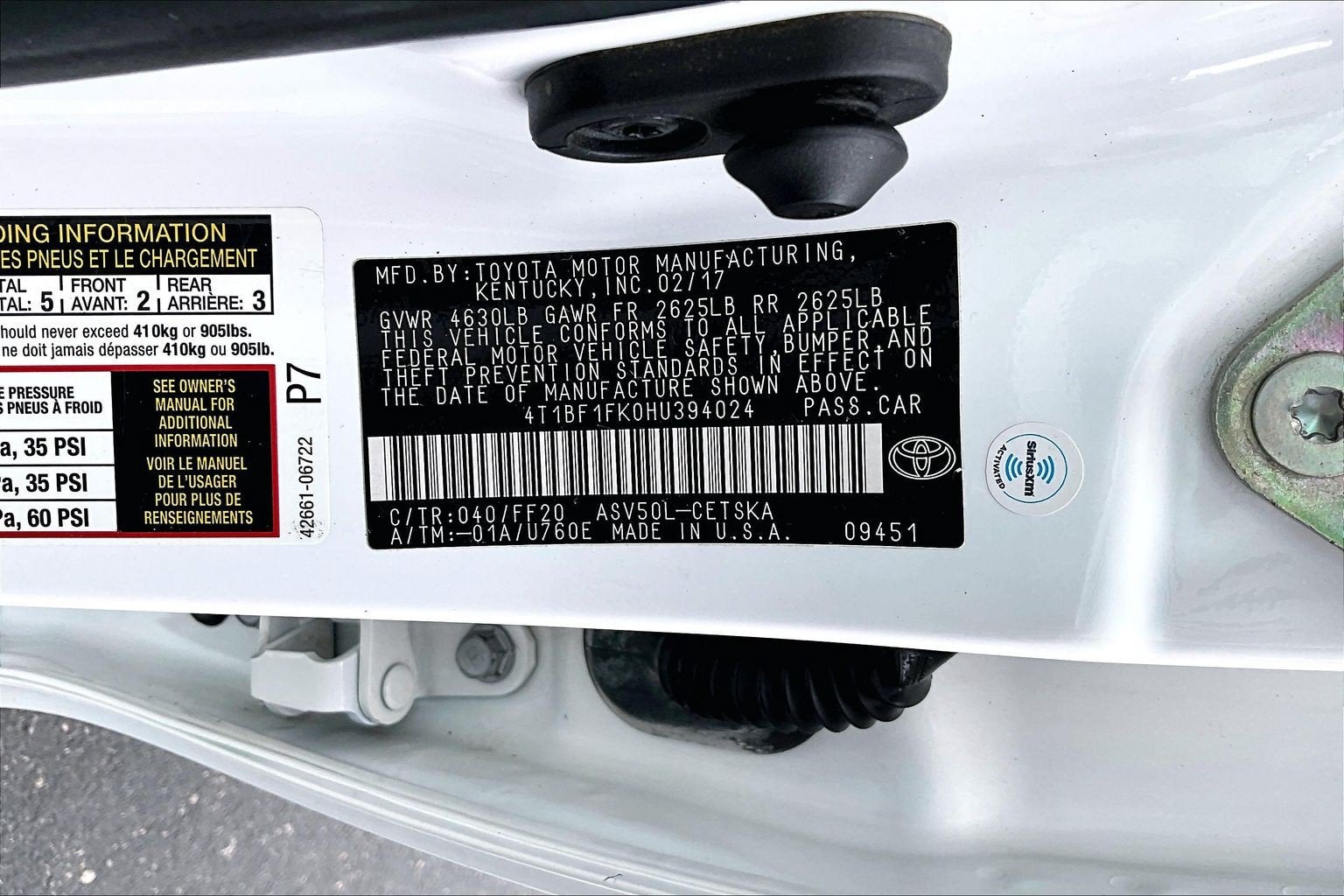 2017 Toyota Camry SE