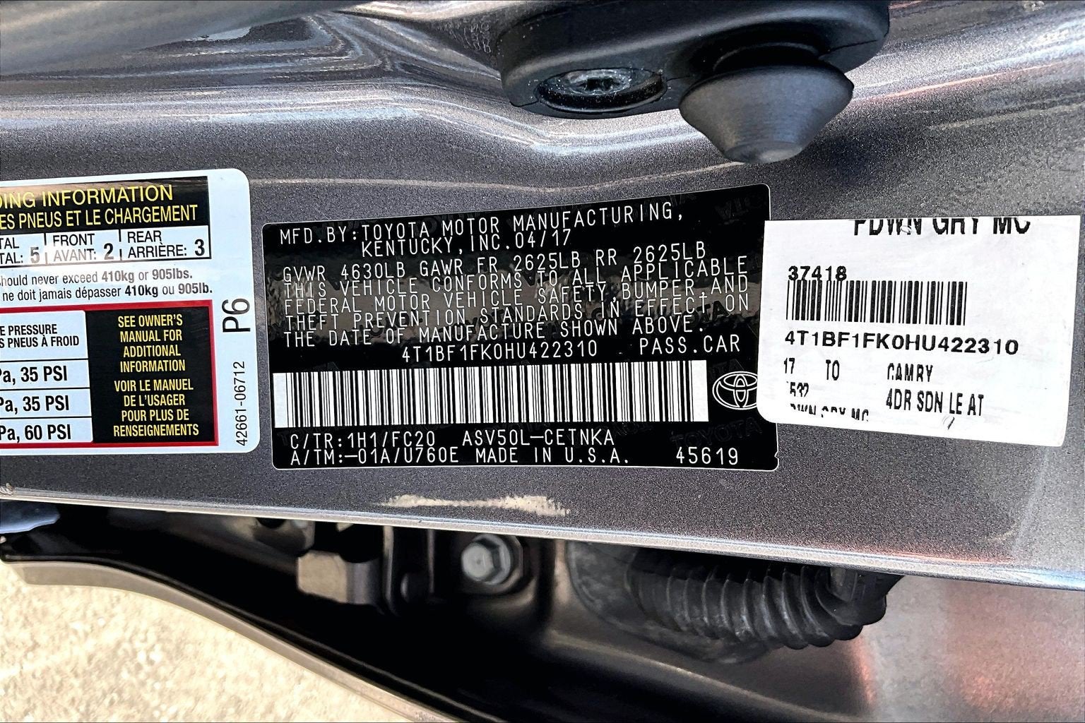 2017 Toyota Camry LE