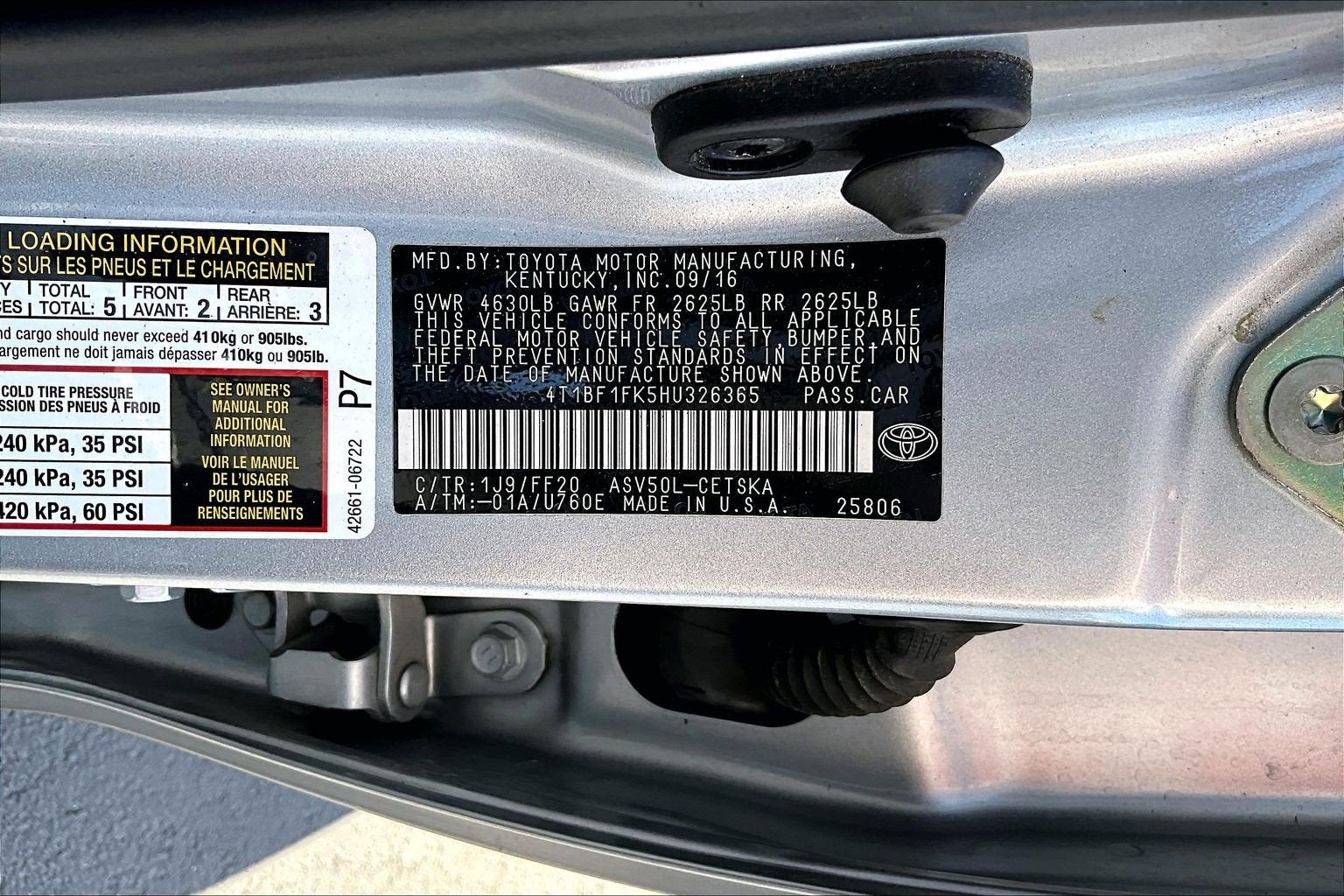 2017 Toyota Camry SE