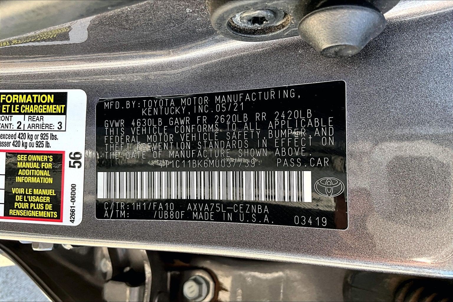 2021 Toyota Camry LE
