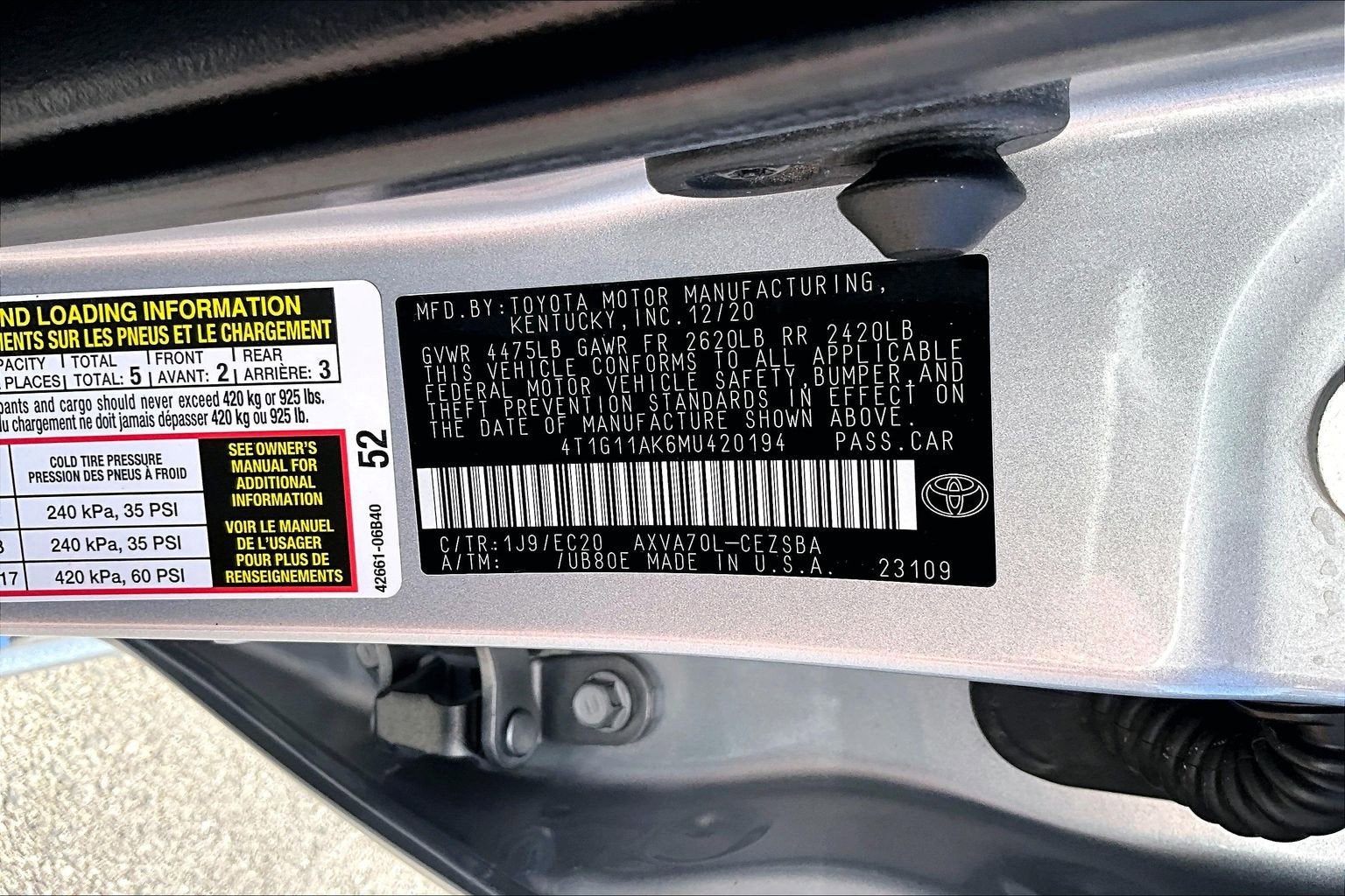 2021 Toyota Camry SE Nightshade