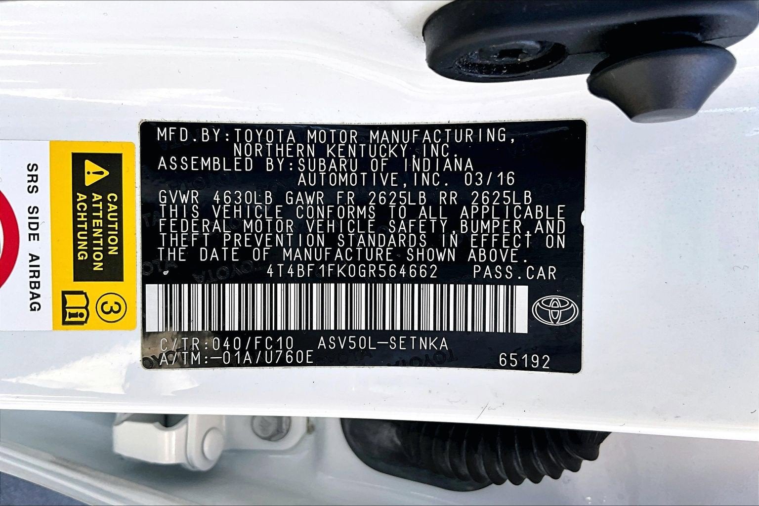 2016 Toyota Camry XLE