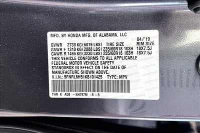 2019 Honda Odyssey EX