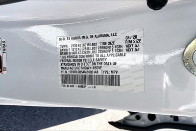 2021 Honda Odyssey EX