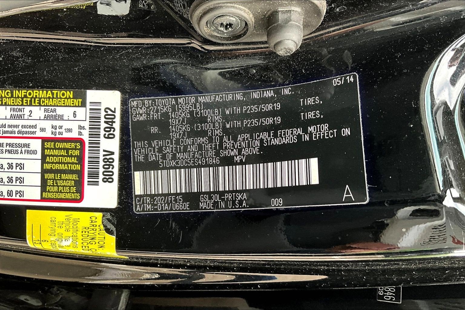 2014 Toyota Sienna SE