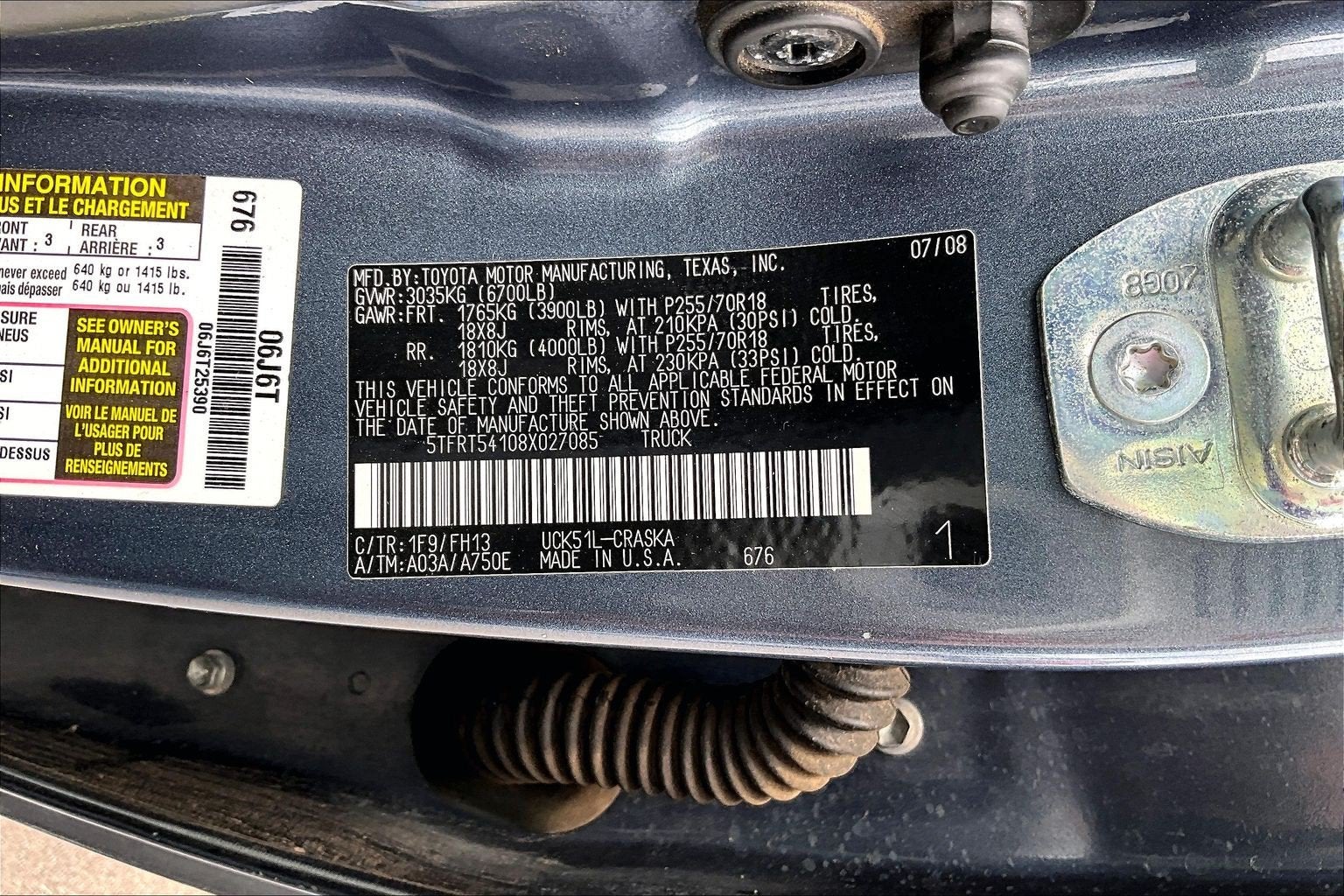 2008 Toyota Tundra 2WD Truck Base