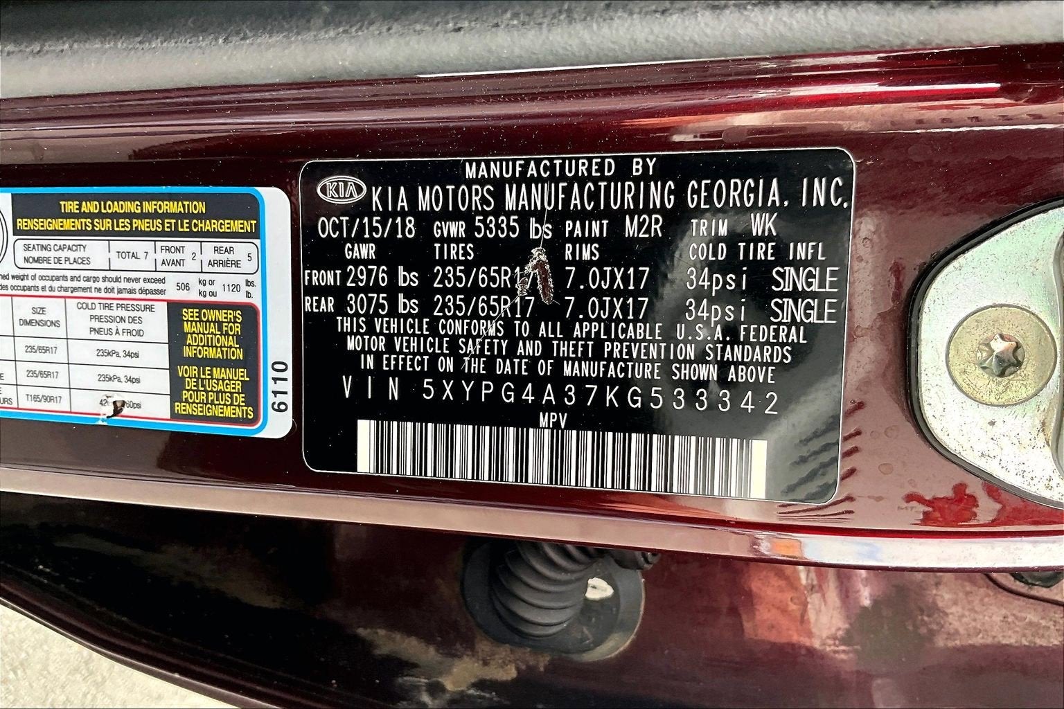 2019 Kia Sorento LX