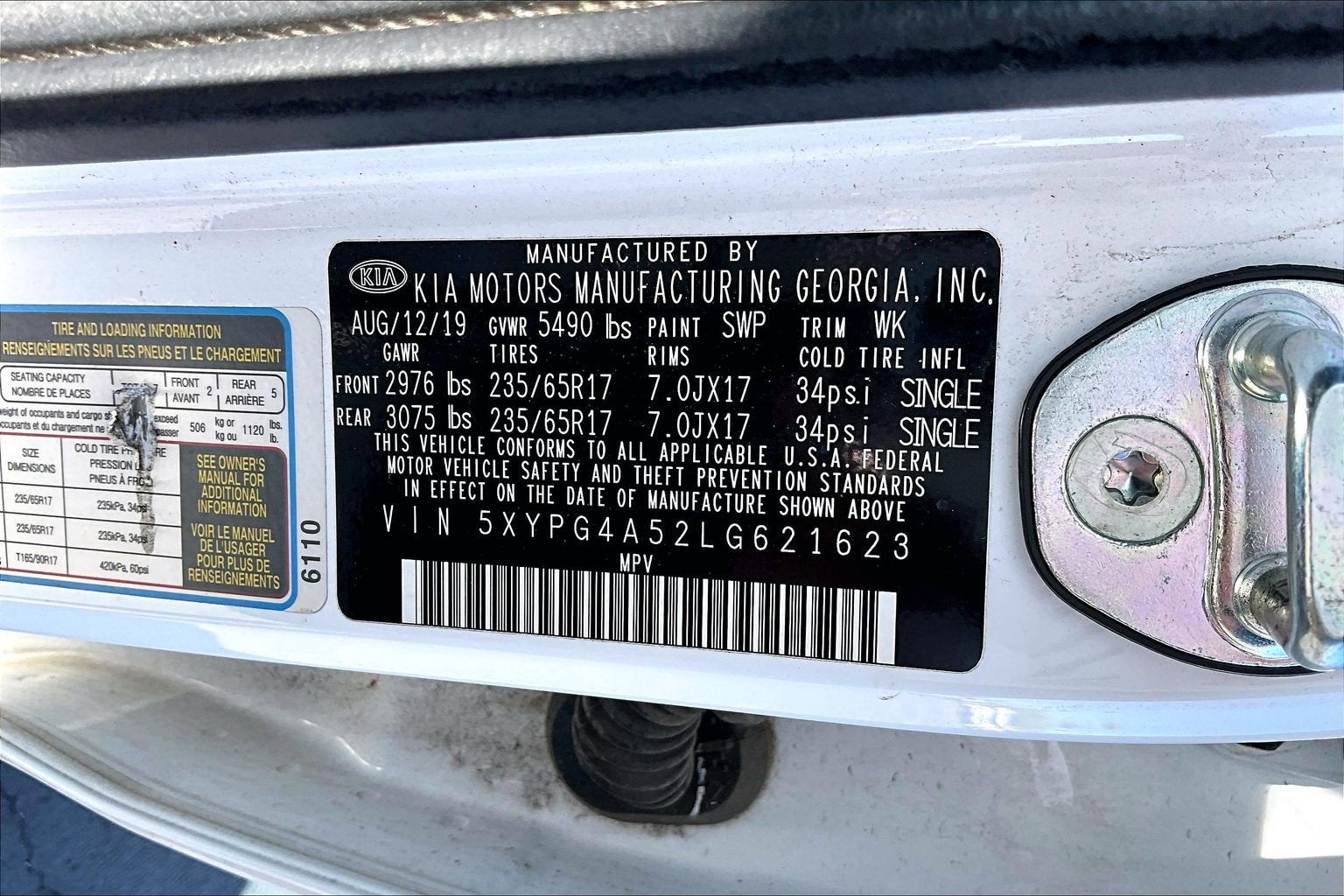 2020 Kia Sorento LX V6