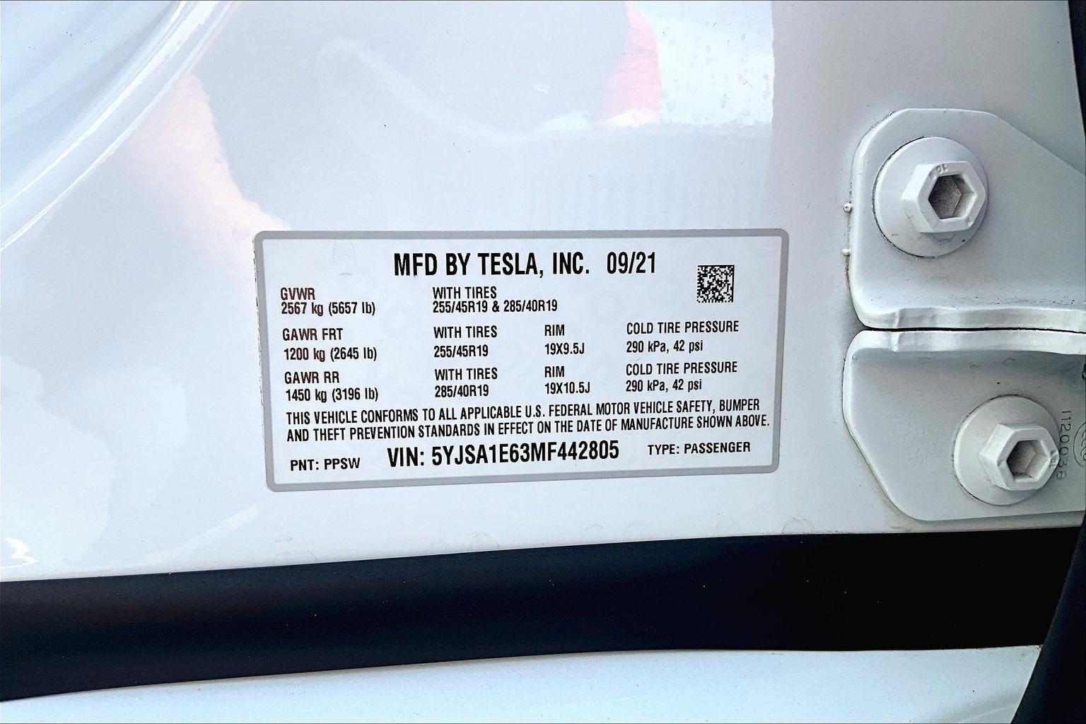 2021 Tesla Model S Plaid