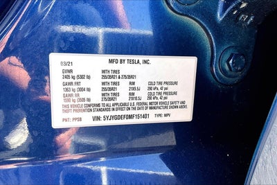 2021 Tesla Model Y Performance