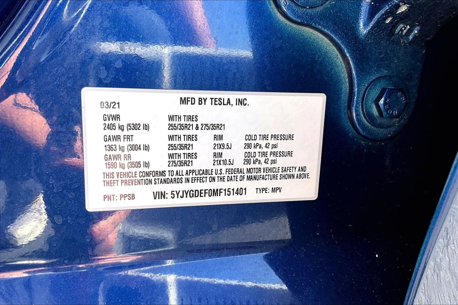 2021 Tesla Model Y Performance