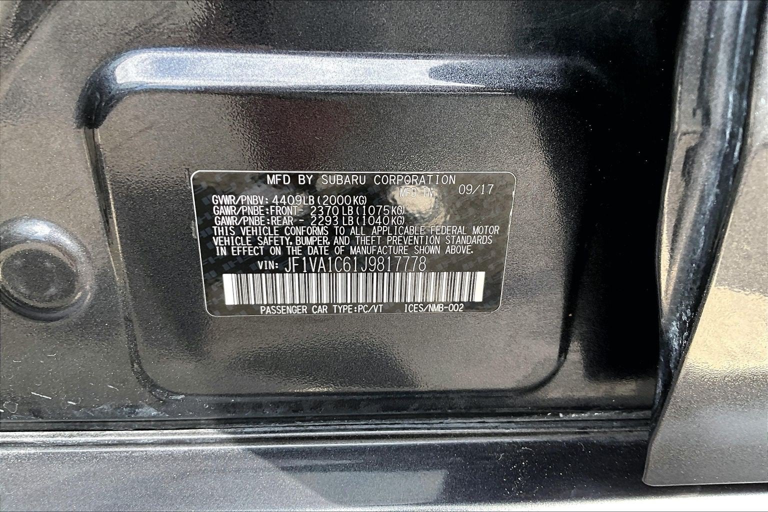 2018 Subaru WRX Premium