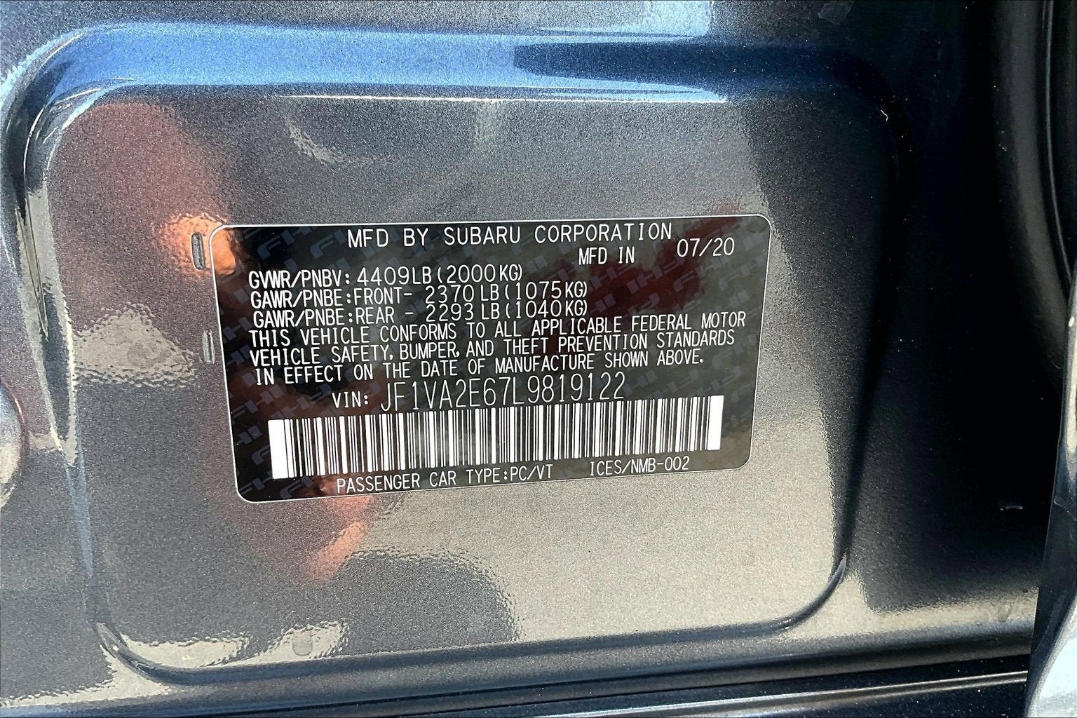 2020 Subaru WRX STI