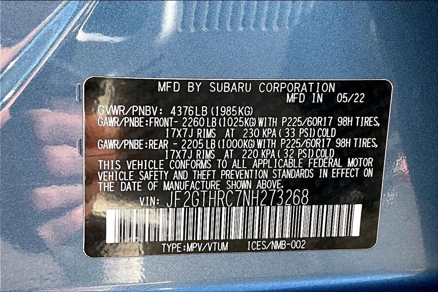 2022 Subaru Crosstrek Sport