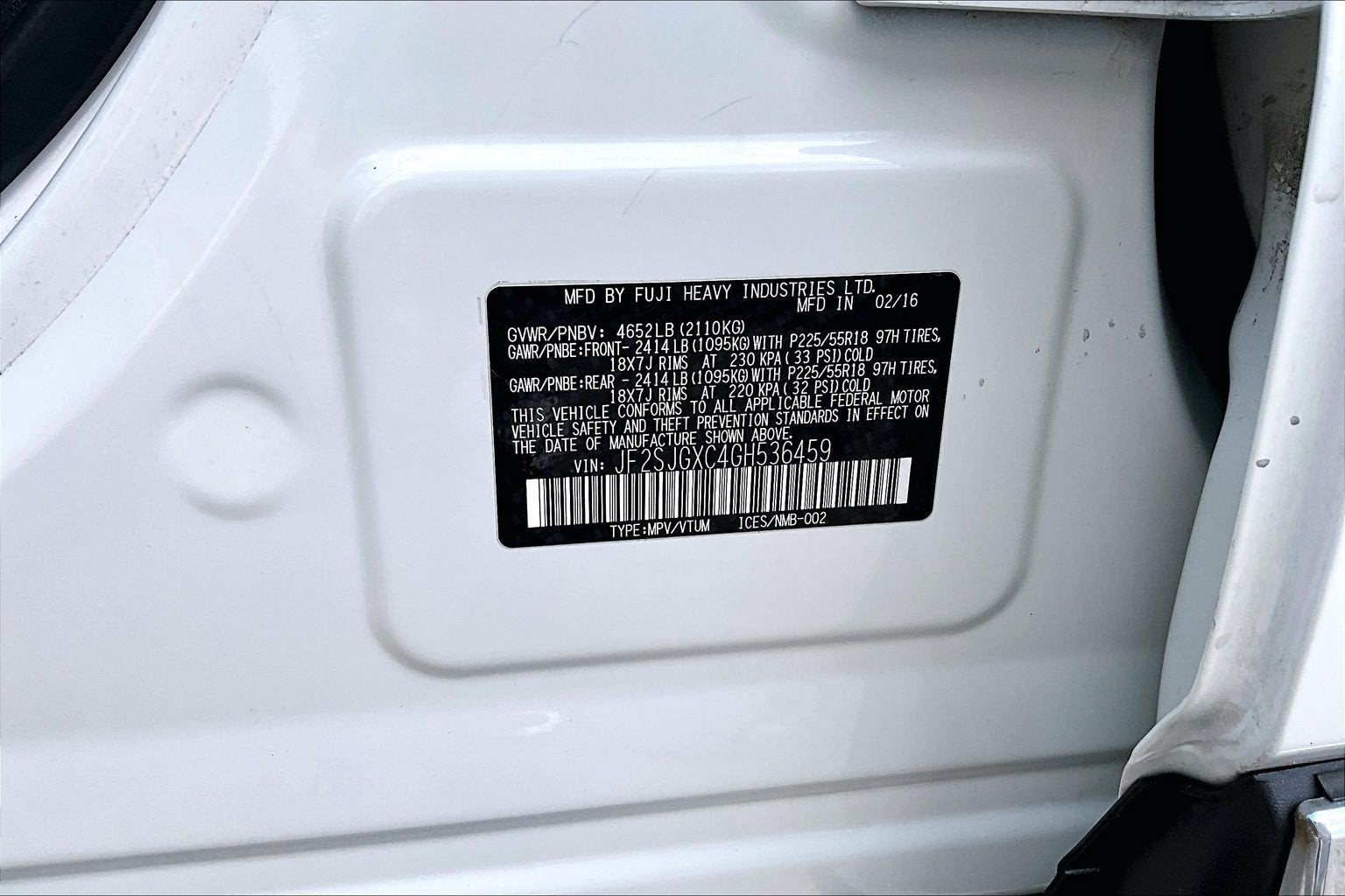 2016 Subaru Forester 2.0XT Touring