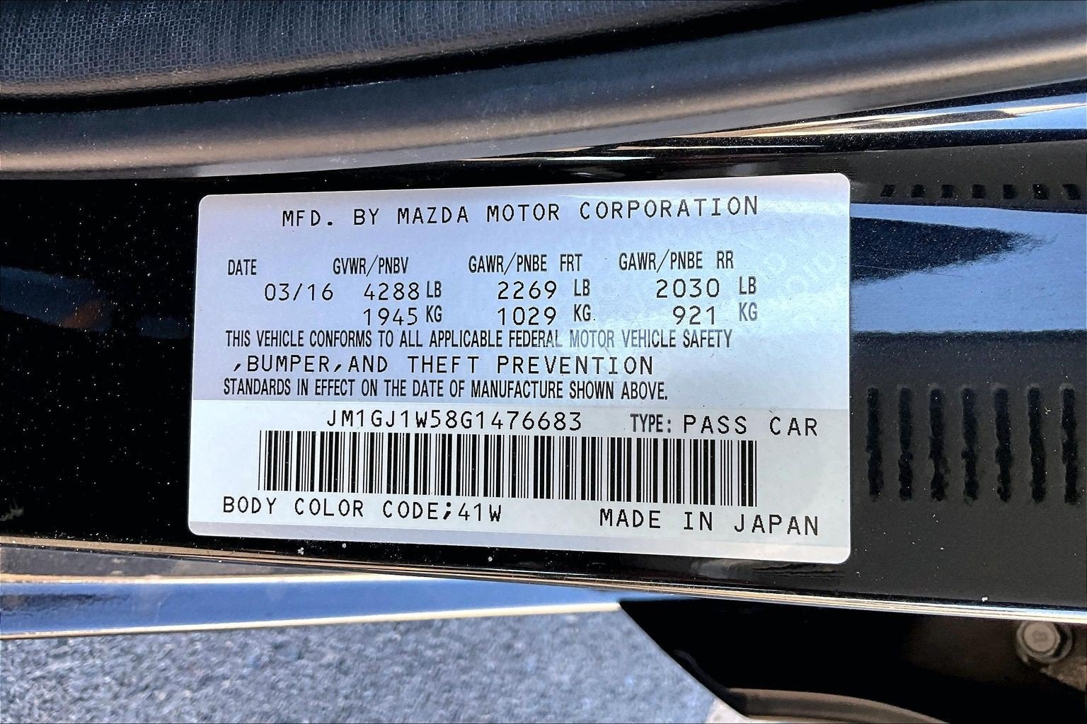 2016 Mazda Mazda6 i Grand Touring