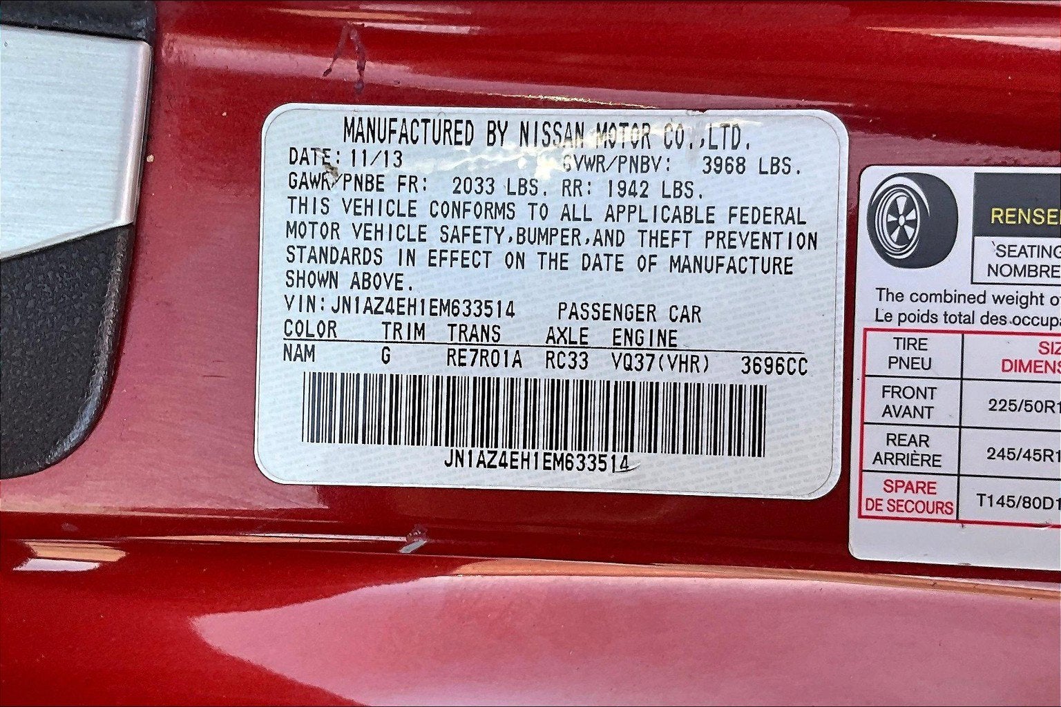 2014 Nissan 370Z Base