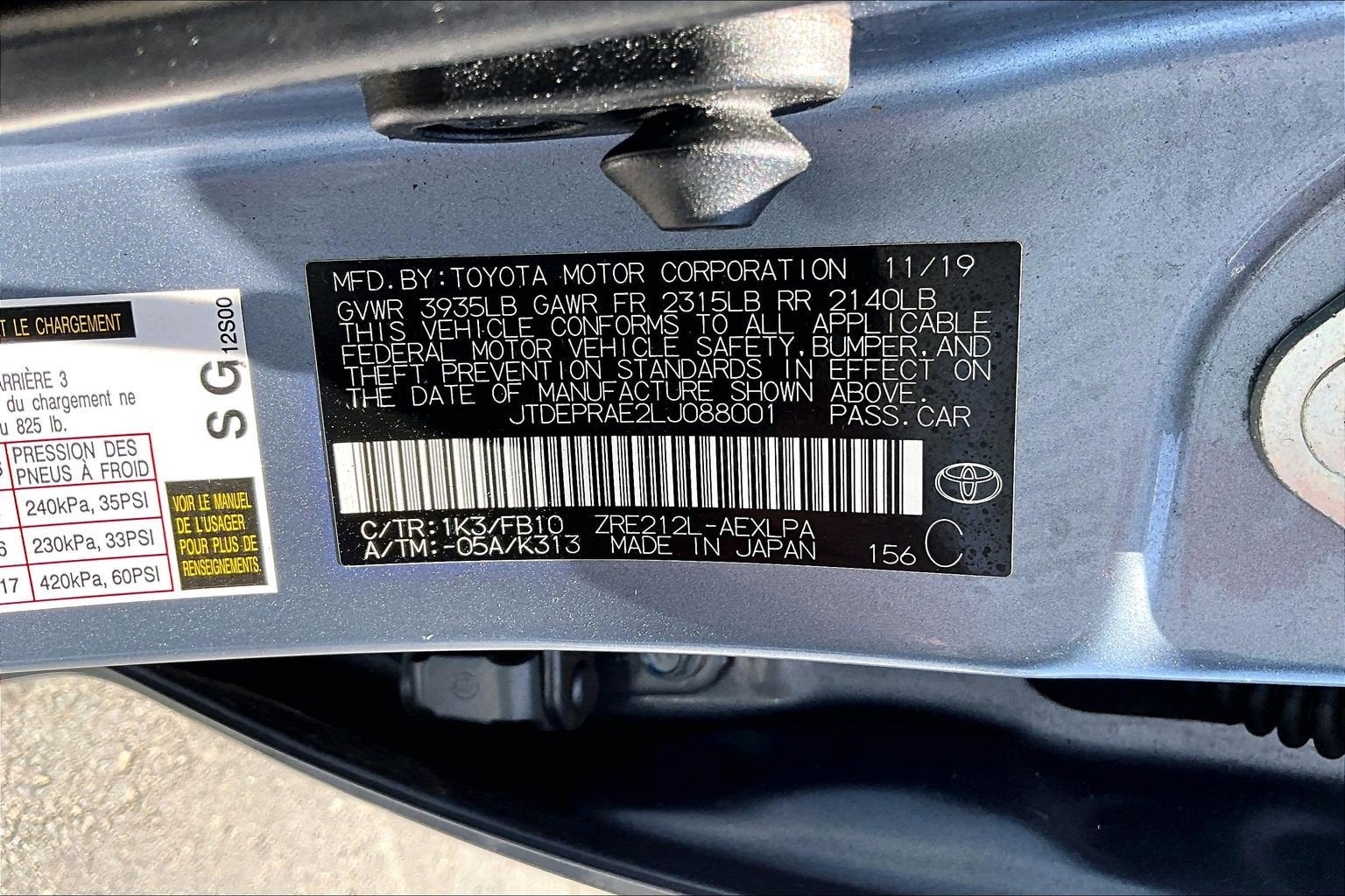 2020 Toyota Corolla LE