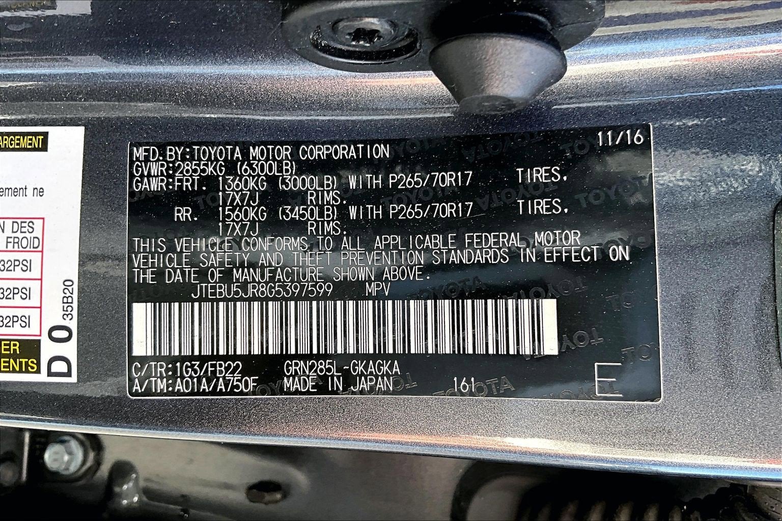 2016 Toyota 4Runner SR5 Premium