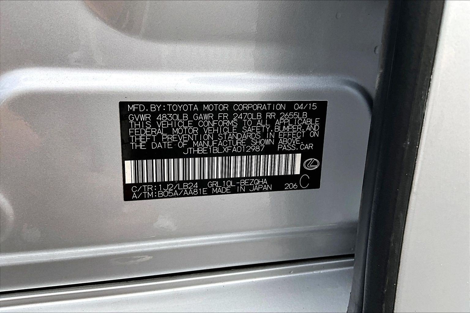 2015 Lexus GS 350 350