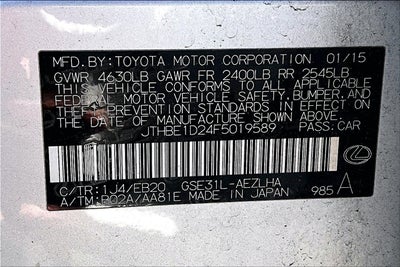 2015 Lexus IS 350 350