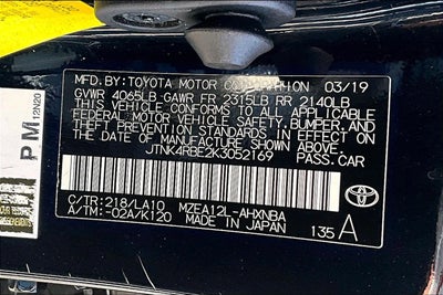 2019 Toyota Corolla Hatchback XSE