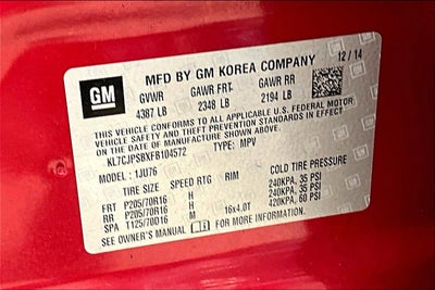 2015 Chevrolet Trax LS