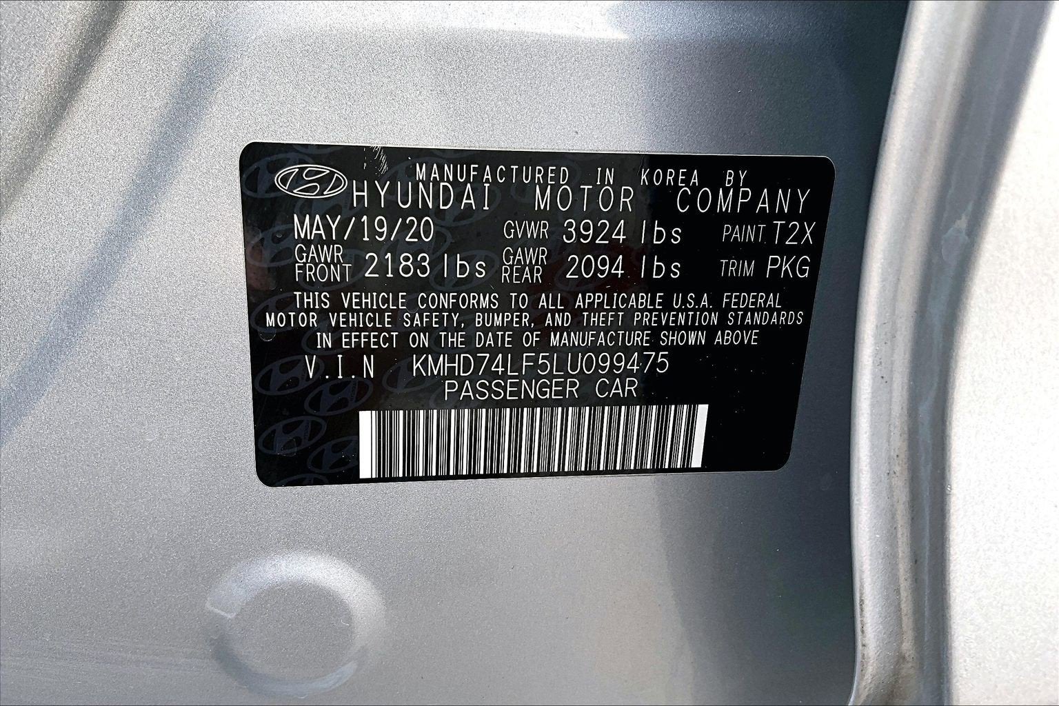 2020 Hyundai Elantra SE