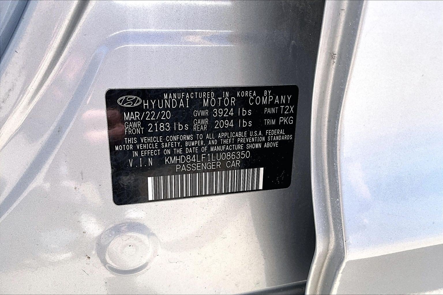 2020 Hyundai Elantra SEL