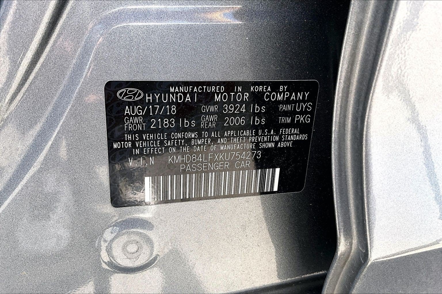 2019 Hyundai Elantra SEL