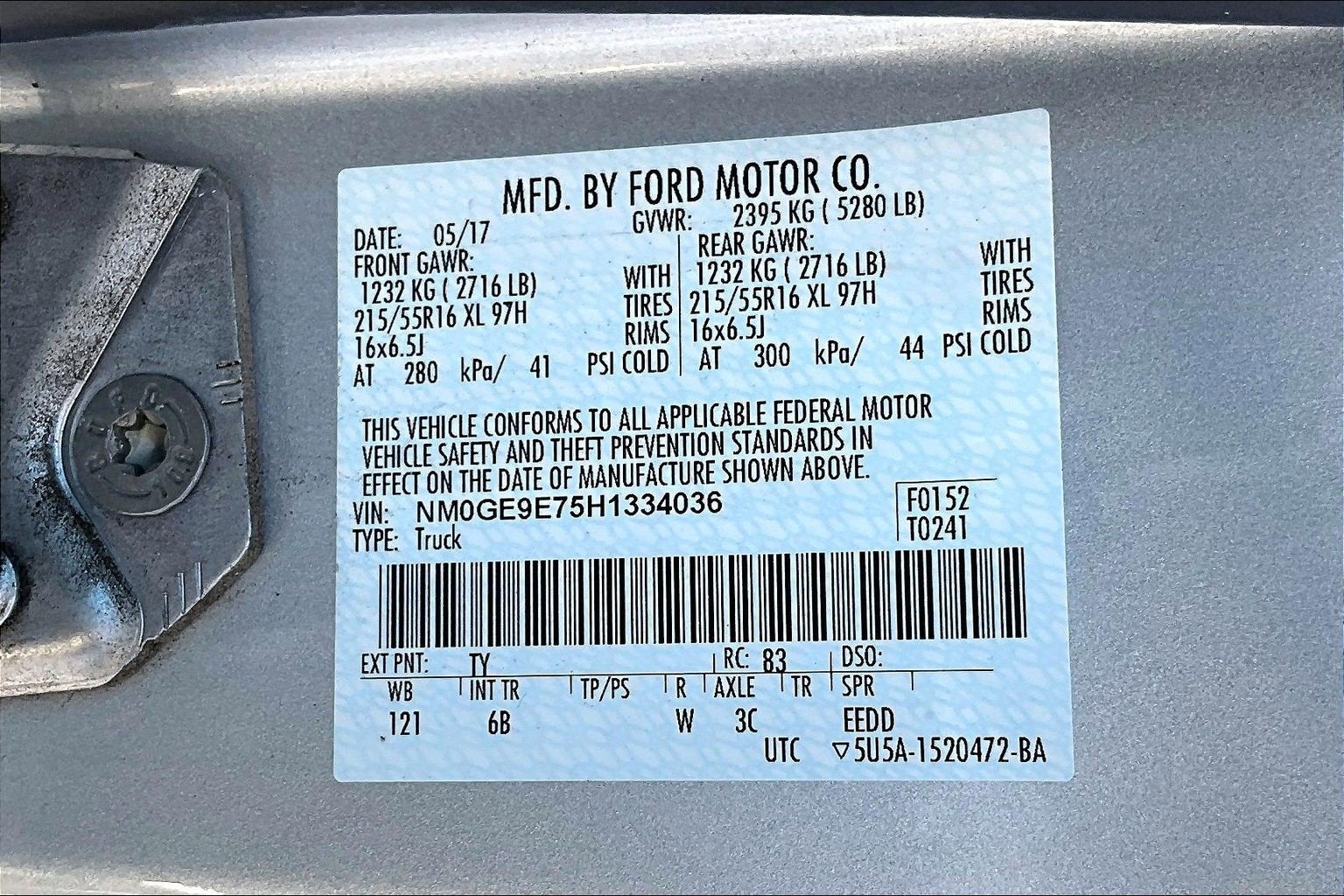 2017 Ford Transit Connect Wagon XL