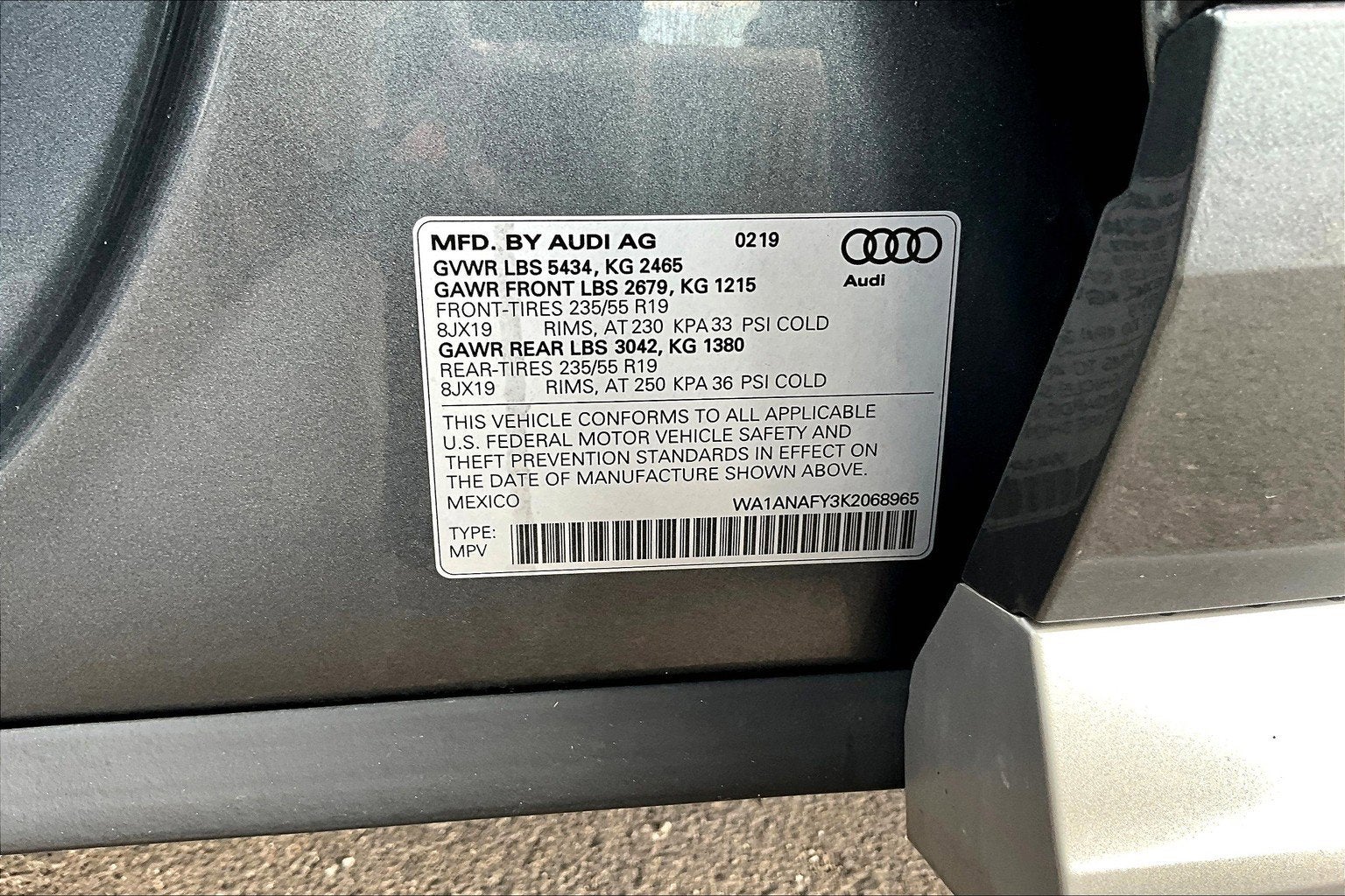 2019 Audi Q5 Premium