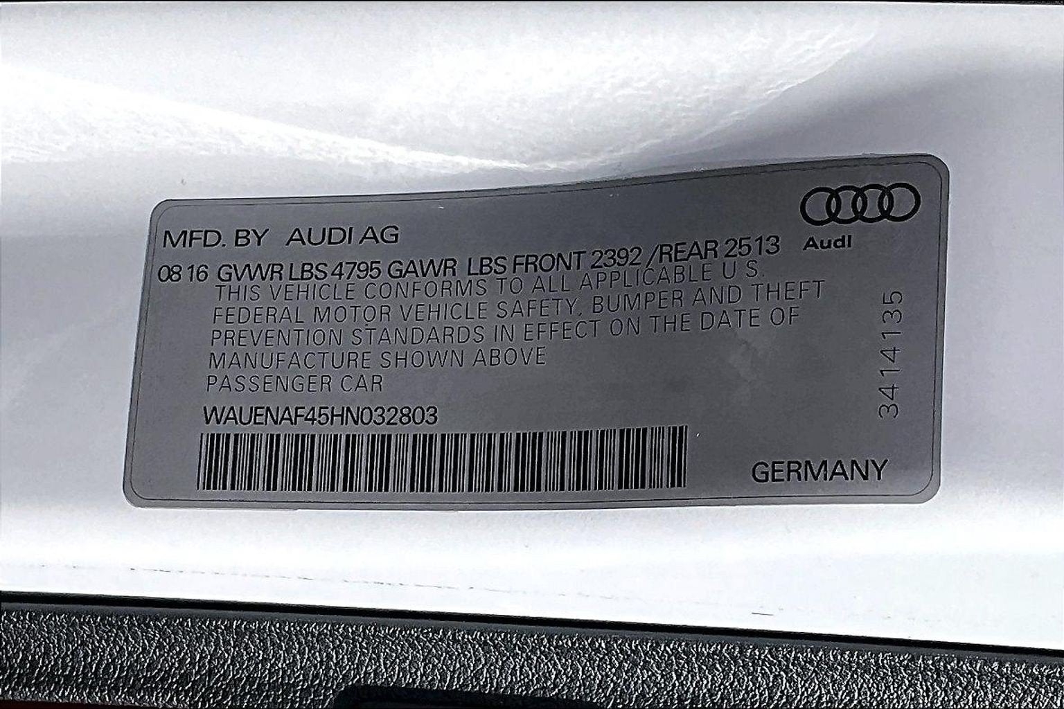 2017 Audi A4 Premium Plus