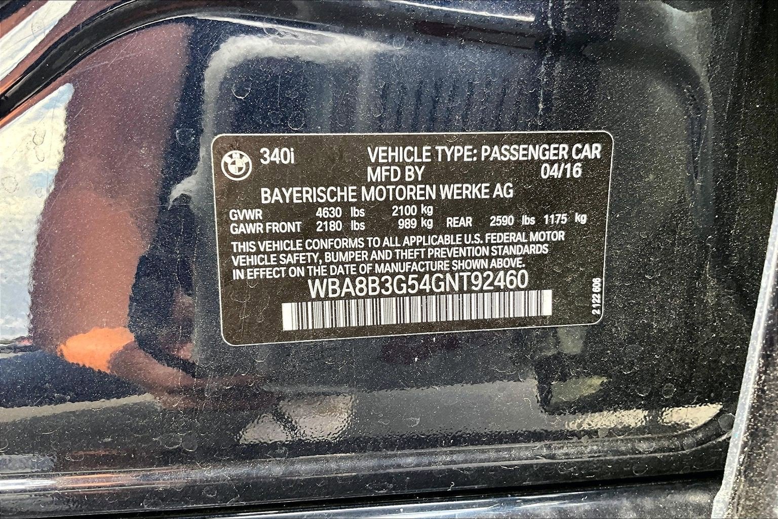2016 BMW 3 Series 340i