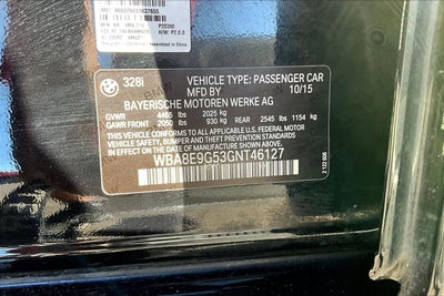 2016 BMW 3 Series 328i