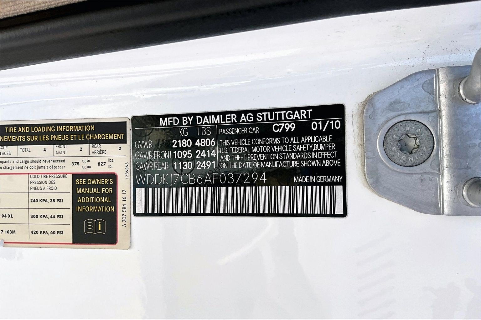 2010 Mercedes-Benz E-Class E 550